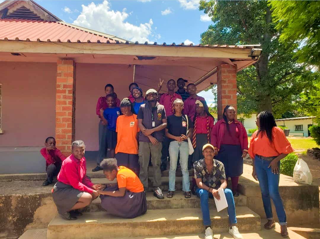 School engagement pupils and TFGI team, Livingstone